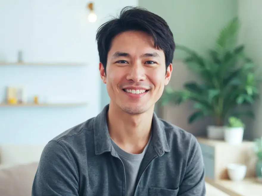 A smiling young man